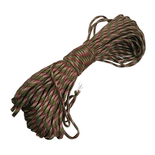 Survival Paracord Rope Bundles, Lanyard Climbing Rope, Hiking Tent Camping Safety Life Cord, 550 Parachute Cord, 100ft, 4mm, 31m