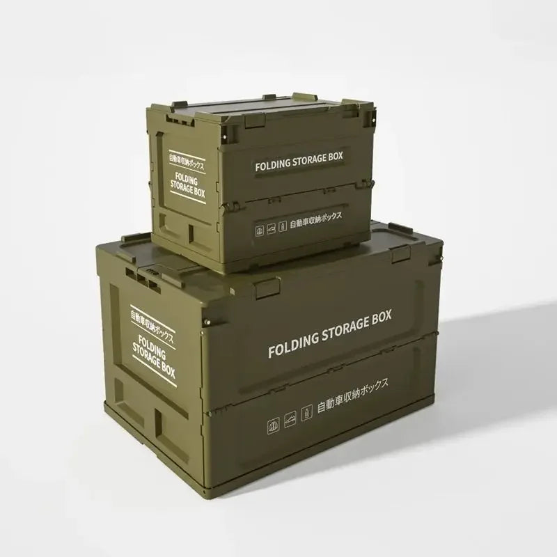 Camping storage box, trunk organizer, camping picnic camping box, car folding outdoor bench and chopping board