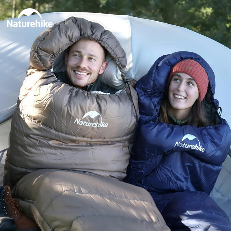 Naturehike MJ300 Sleeping Bag Ultralight Waterproof Cotton Winter Sleeping Bag Outdoor 4 Season Camping Large Sleeping Bags