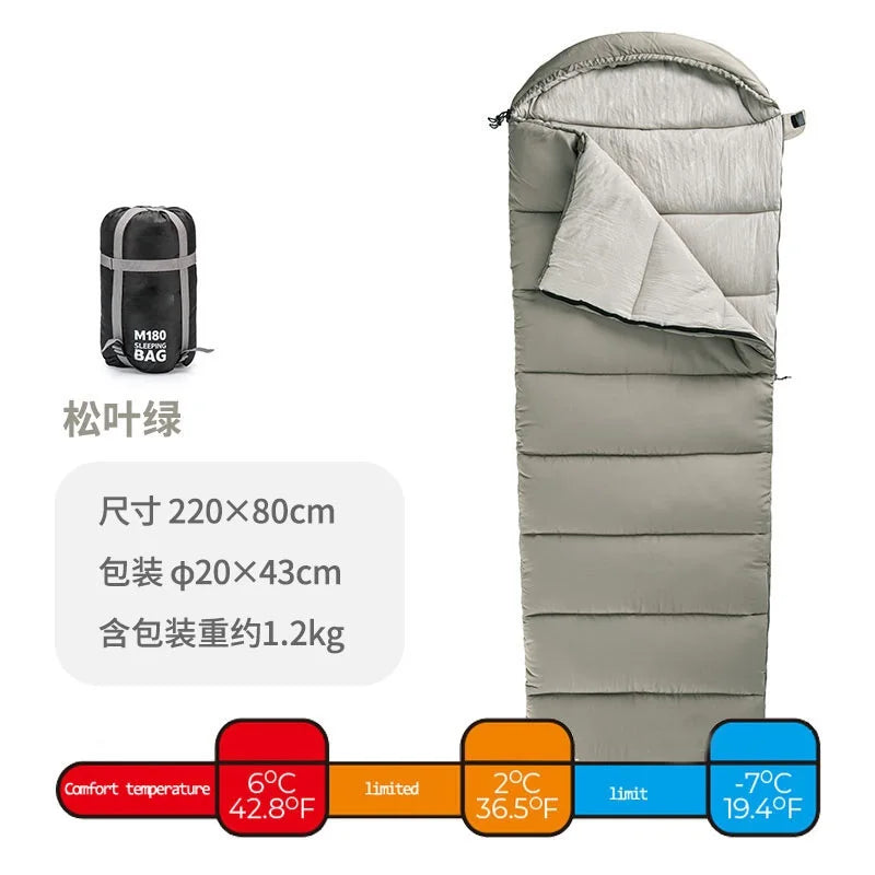 Lohascamping Machine washable Winter Sleeping Bag Envelope Ultralight 3 Season Outdoor Traveling Hiking Camping Sleeping Bags