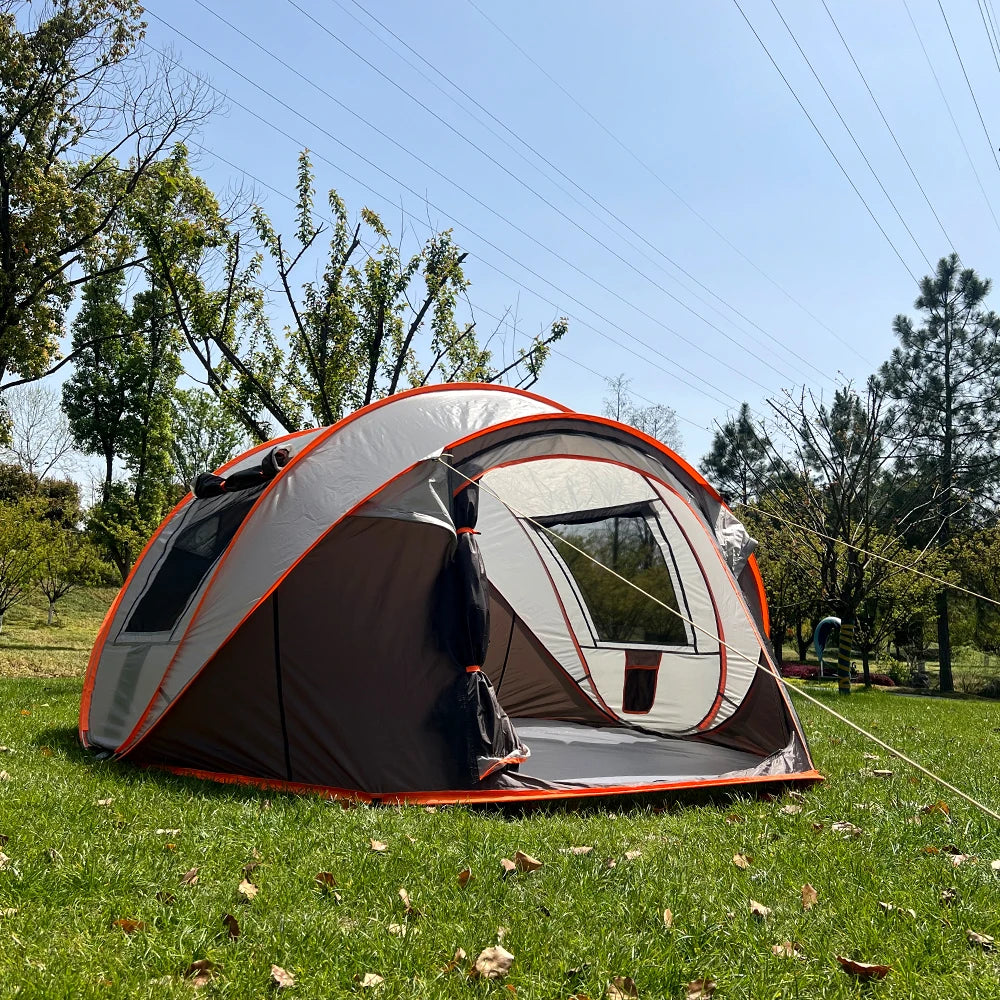One tent for 5-8 people, camping tent, family tent, travel tent, waterproof and sun protection, suitable for camping and hiking