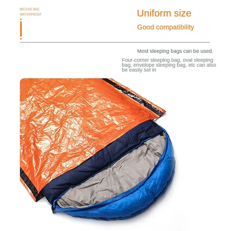 ISE MOUNT Bivvy PE aluminum film first aid sleeping bag emergency  sleeping bag with whistle,survival warm keeper
