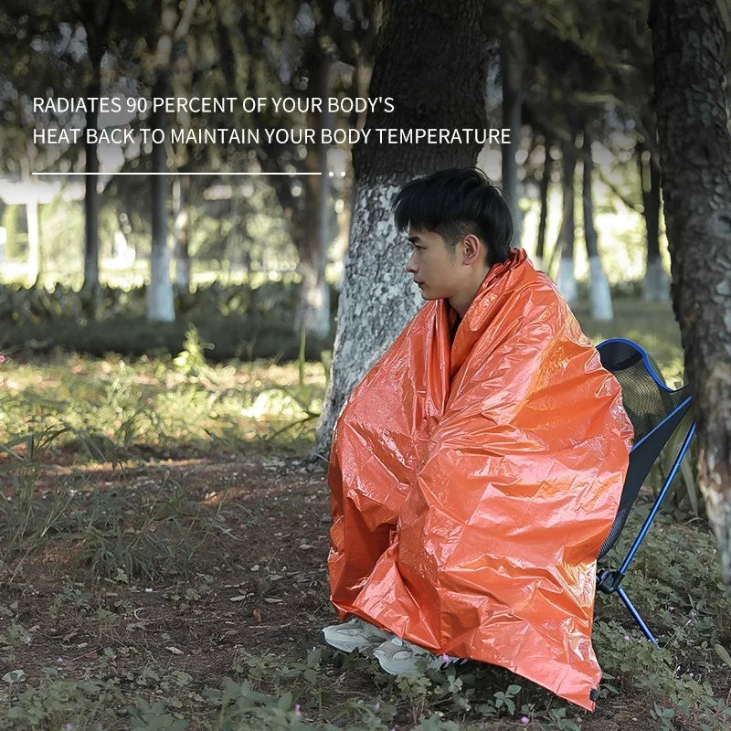 ISE MOUNT Bivvy PE aluminum film first aid sleeping bag emergency  sleeping bag with whistle,survival warm keeper