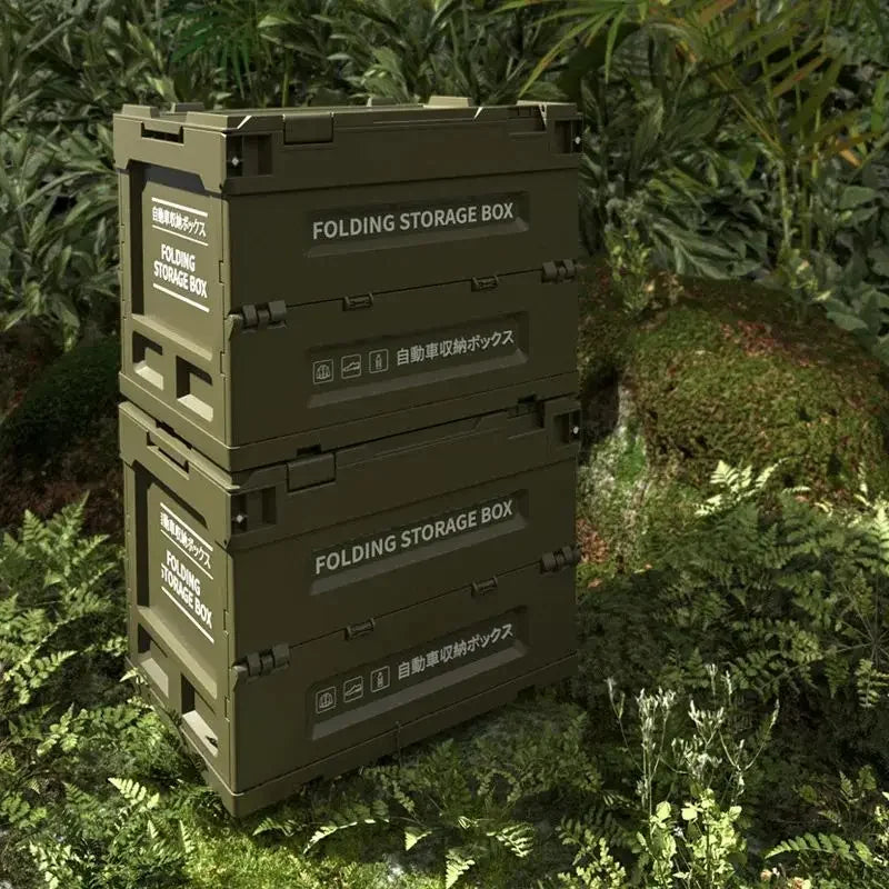 Camping storage box, trunk organizer, camping picnic camping box, car folding outdoor bench and chopping board