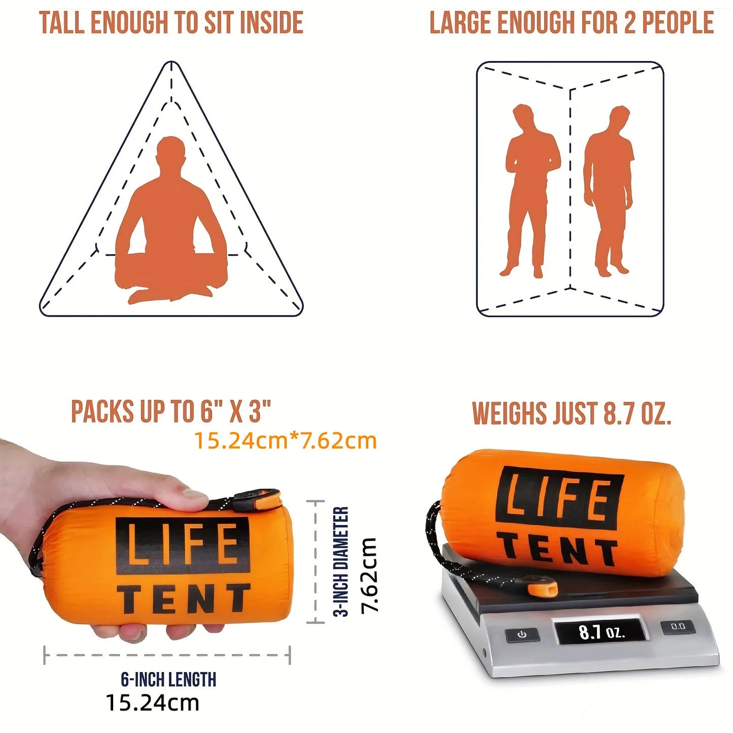 2 Person Emergency Tent Casa De Waterproof Camping Travel Pergola Family Campaign House Tourist Tents Cool Gear Equipment Coat