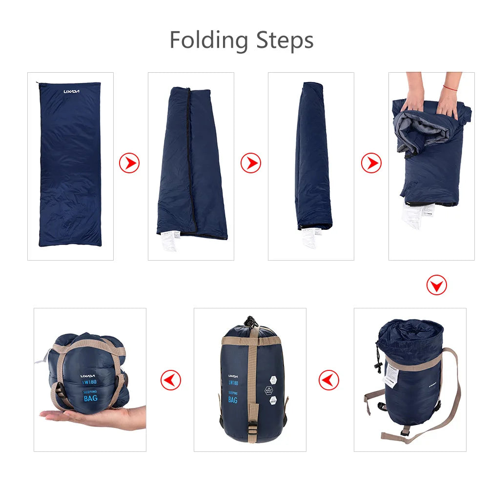 Outdoor Envelope Sleeping Bag Mini Ultralight Multifunction Travel Bag Hiking Camping Sleeping Bags Nylon 190 * 75cm lazy bag