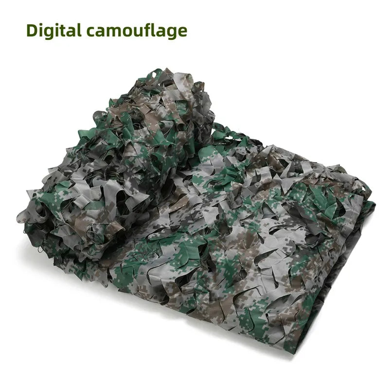 Camouflage Net Hunting Camouflage Net Car Tent Awning Shade Mesh Black Green Blue Beige Forest Sun Protection Outdoor Shading
