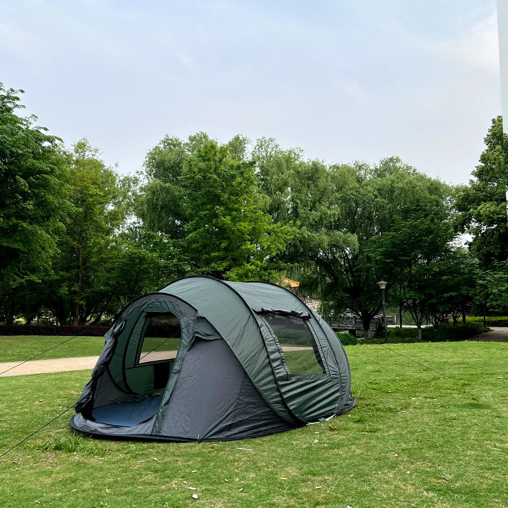 One tent for 5-8 people, camping tent, family tent, travel tent, waterproof and sun protection, suitable for camping and hiking