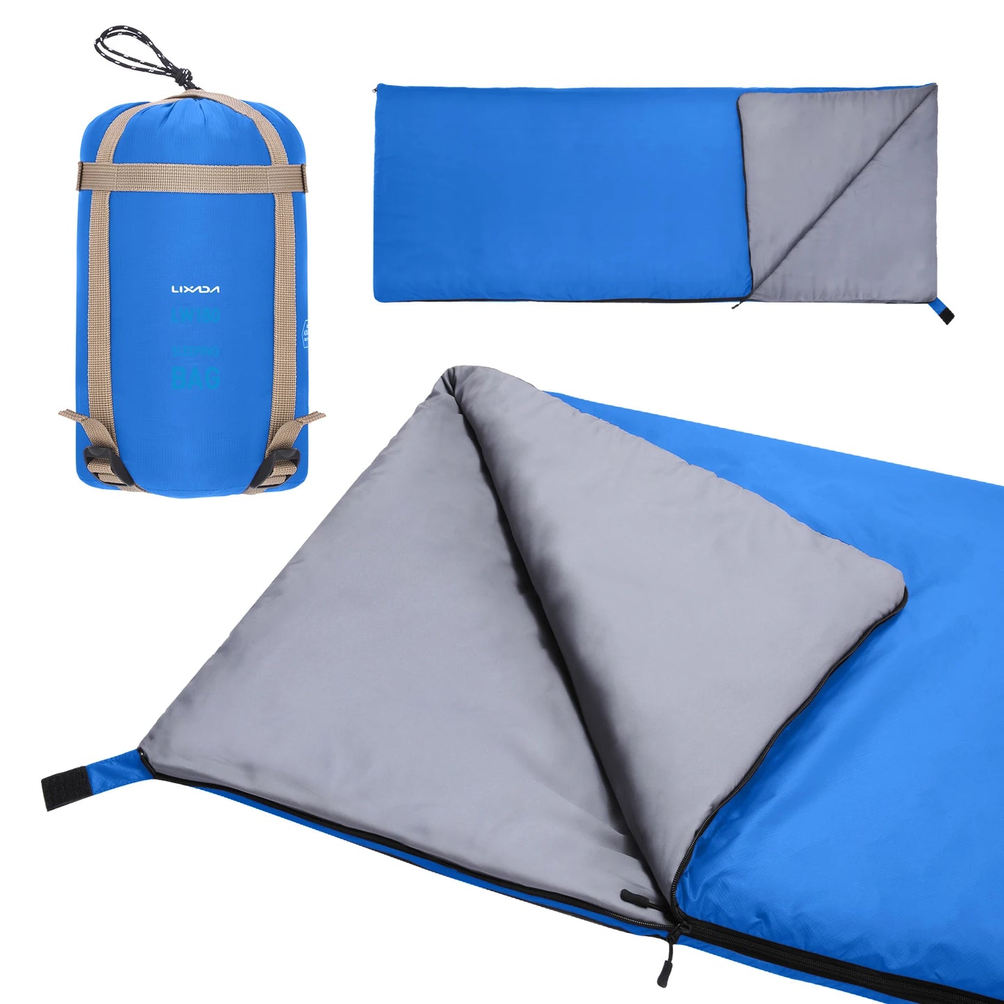 Outdoor Envelope Sleeping Bag Mini Ultralight Multifunction Travel Bag Hiking Camping Sleeping Bags Nylon 190 * 75cm lazy bag