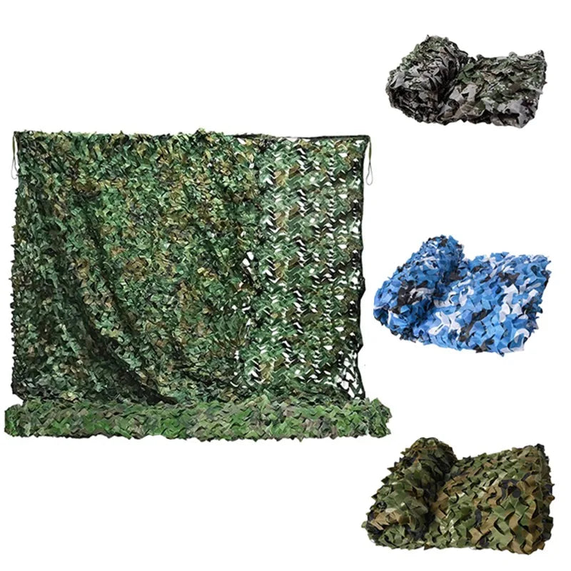 Camouflage Net Hunting Camouflage Net Car Tent Awning Shade Mesh Black Green Blue Beige Forest Sun Protection Outdoor Shading