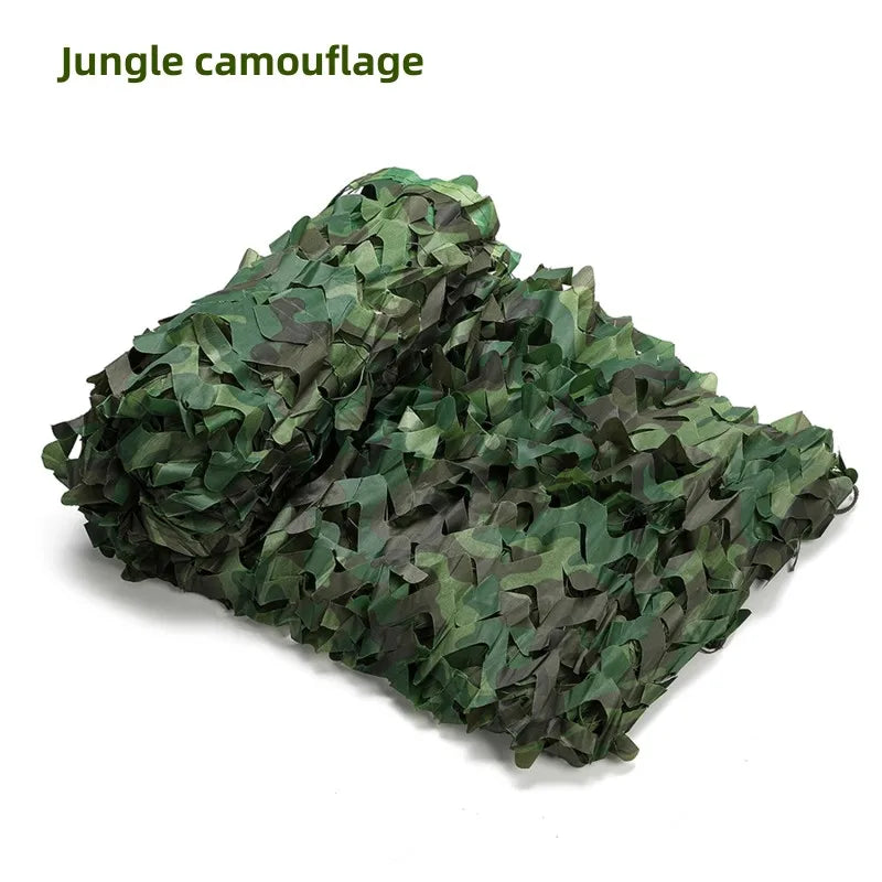 Camouflage Net Hunting Camouflage Net Car Tent Awning Shade Mesh Black Green Blue Beige Forest Sun Protection Outdoor Shading